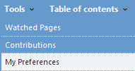 WikiPrefs