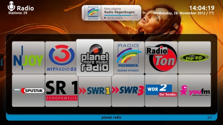 MediaPortal Titan Radio Overview