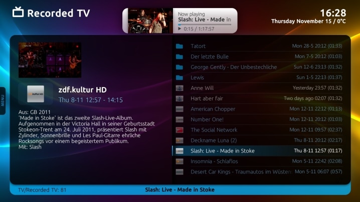 MediaPortal Titan TV Recorded TV