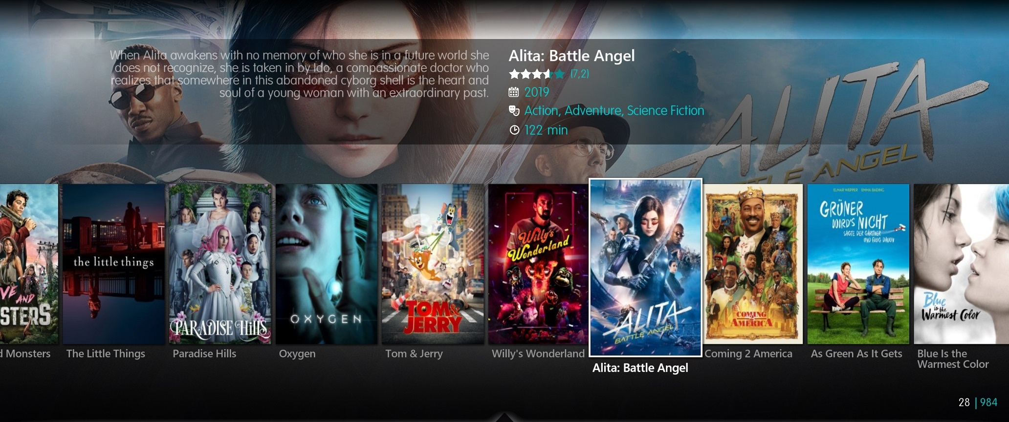 Nereus Movie - Coverflow View